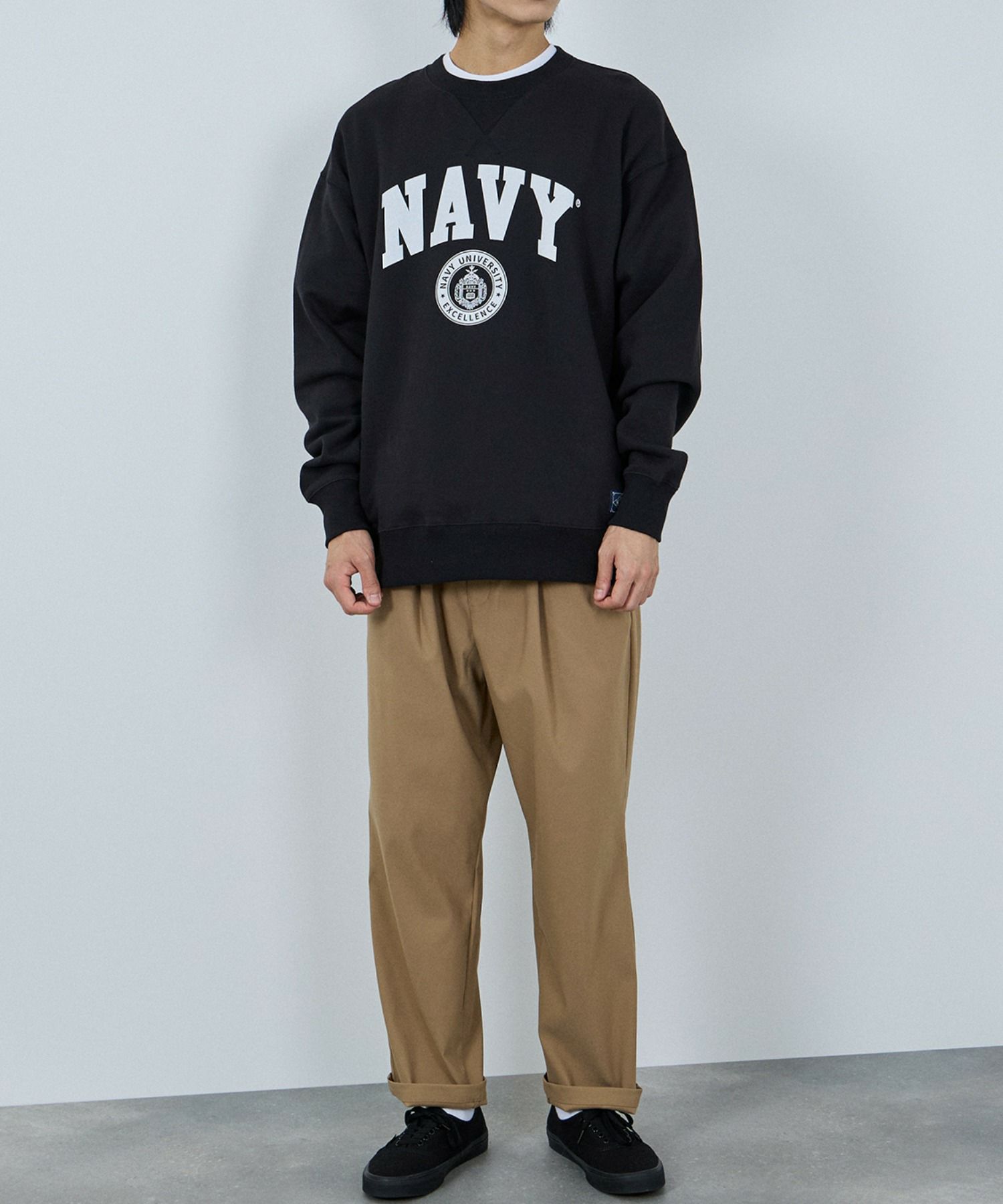 NAVY 毎日はきたくなるラクラクパンツ 「マイラク」 ワイドパンツ メンズ