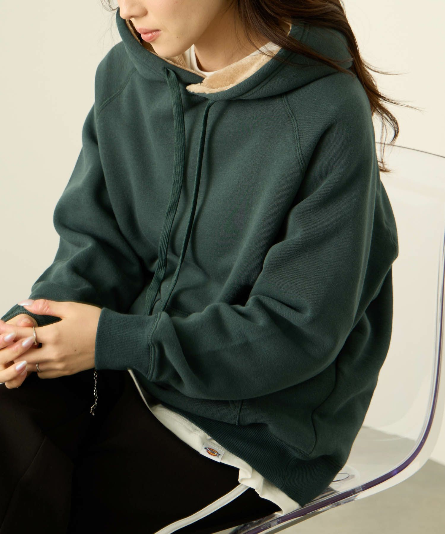 nAvy  裏シャギーパーカー レディース商品画像-4