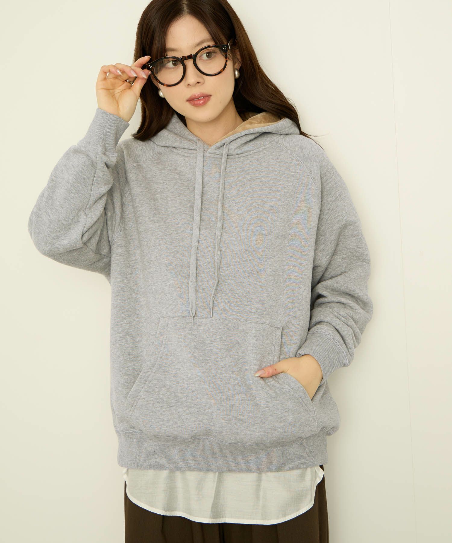 nAvy  裏シャギーパーカー レディース商品画像-6