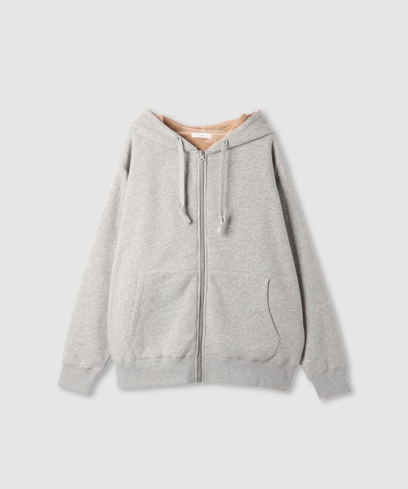 SEVENTEEN NEW_ ZIP フーディー グレー Lサイズ ジップアップライト