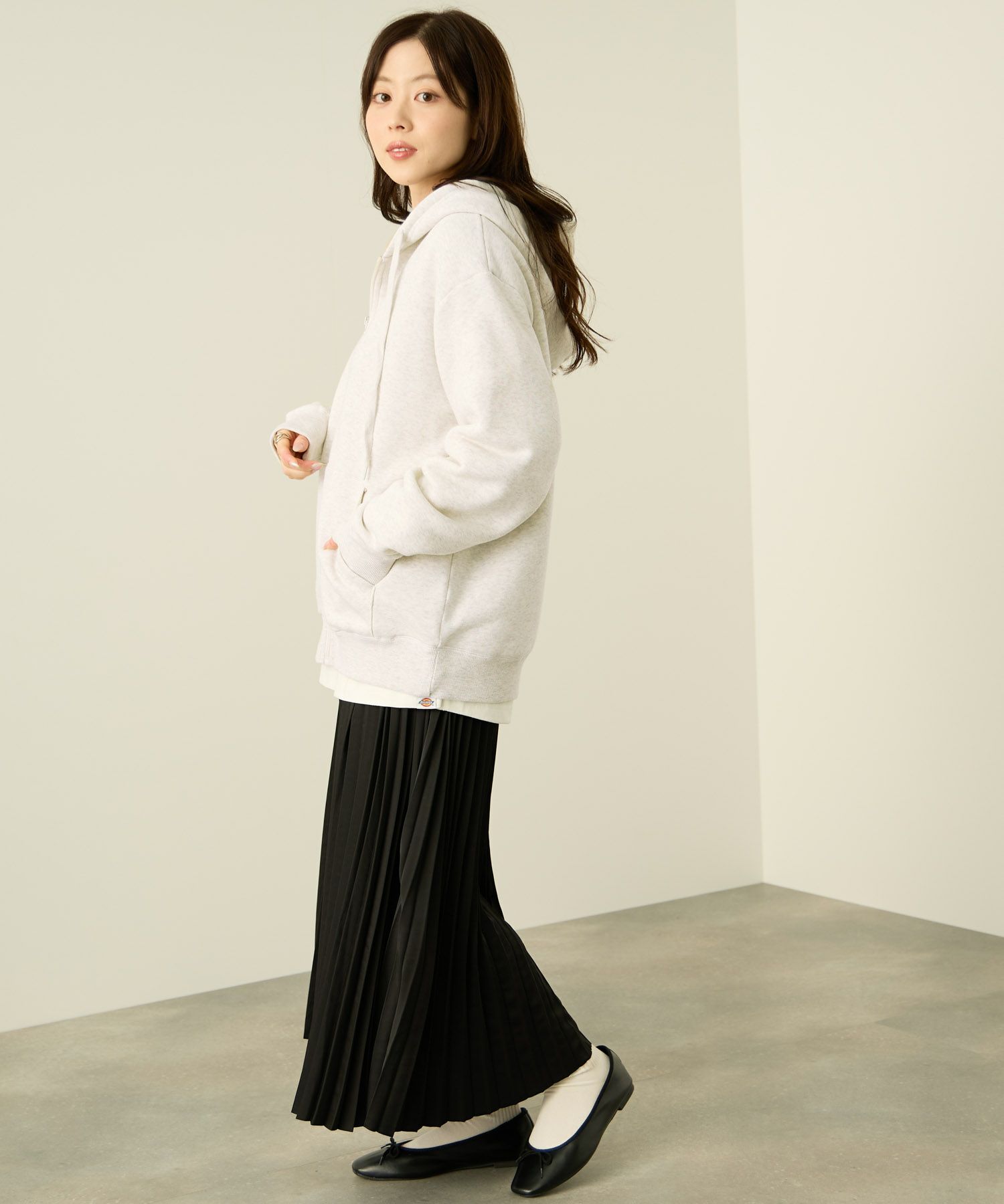 nAvy 裏シャギージップパーカー レディース商品画像-9