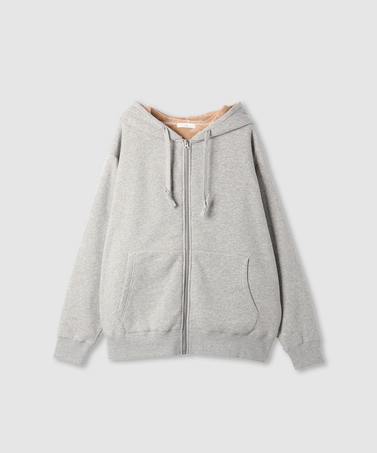 nAvy 裏シャギージップパーカー レディース