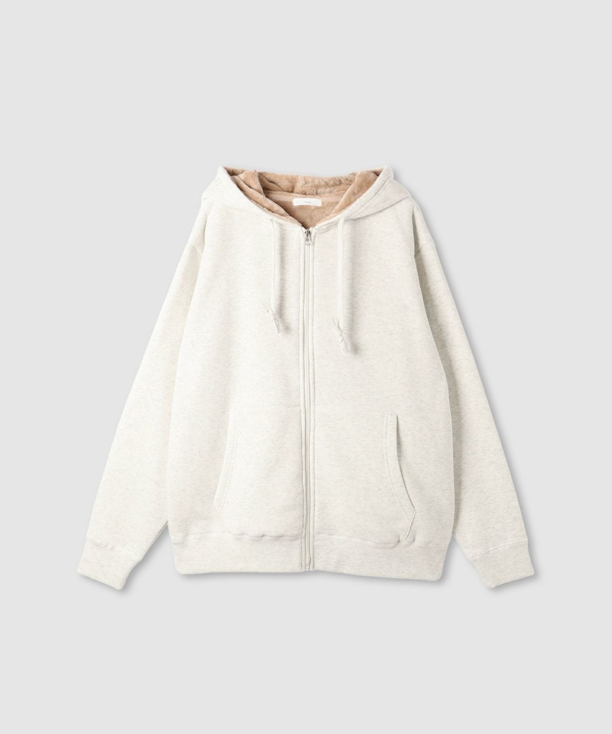 nAvy 裏シャギージップパーカー レディース