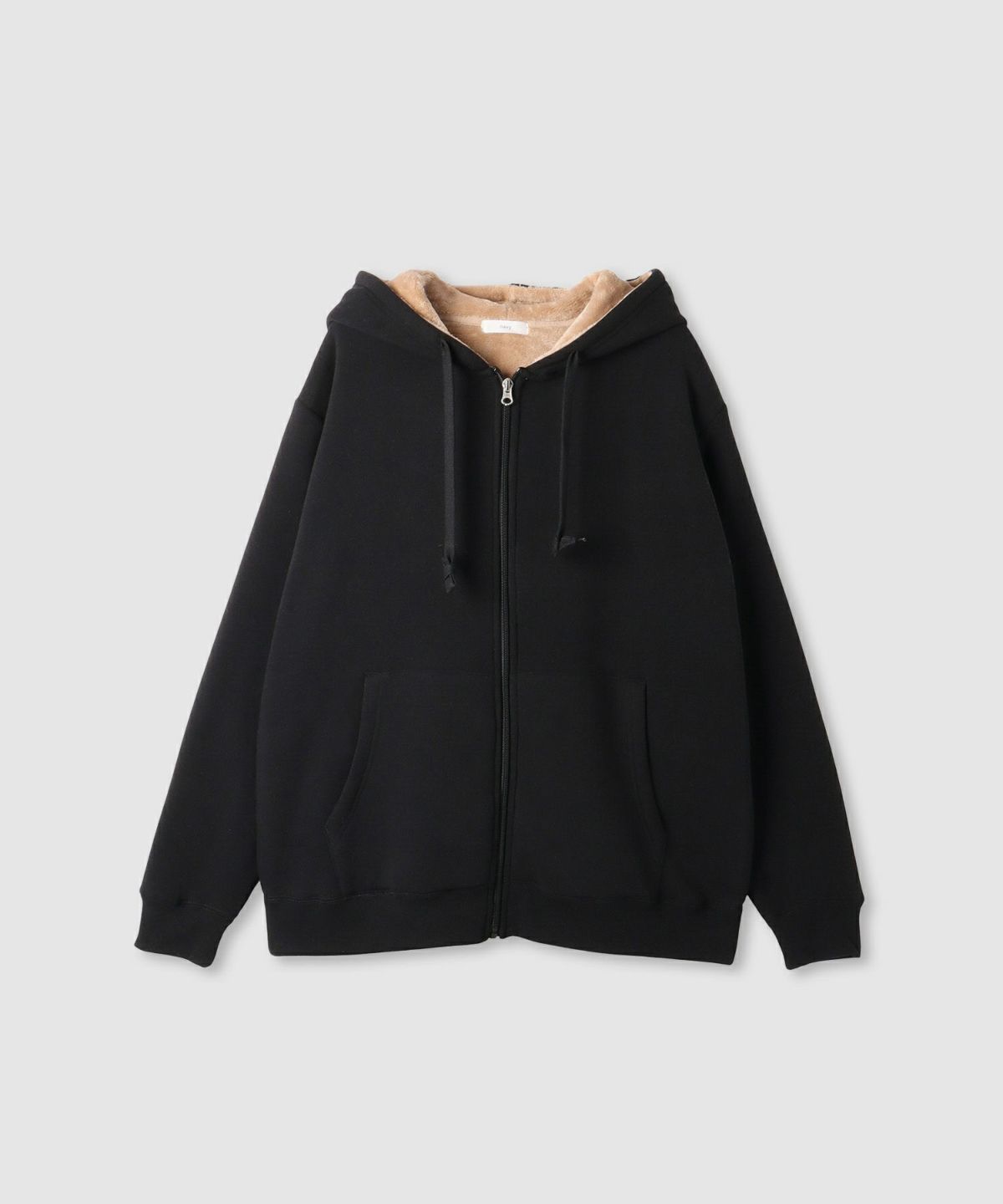 nAvy 裏シャギージップパーカー レディース