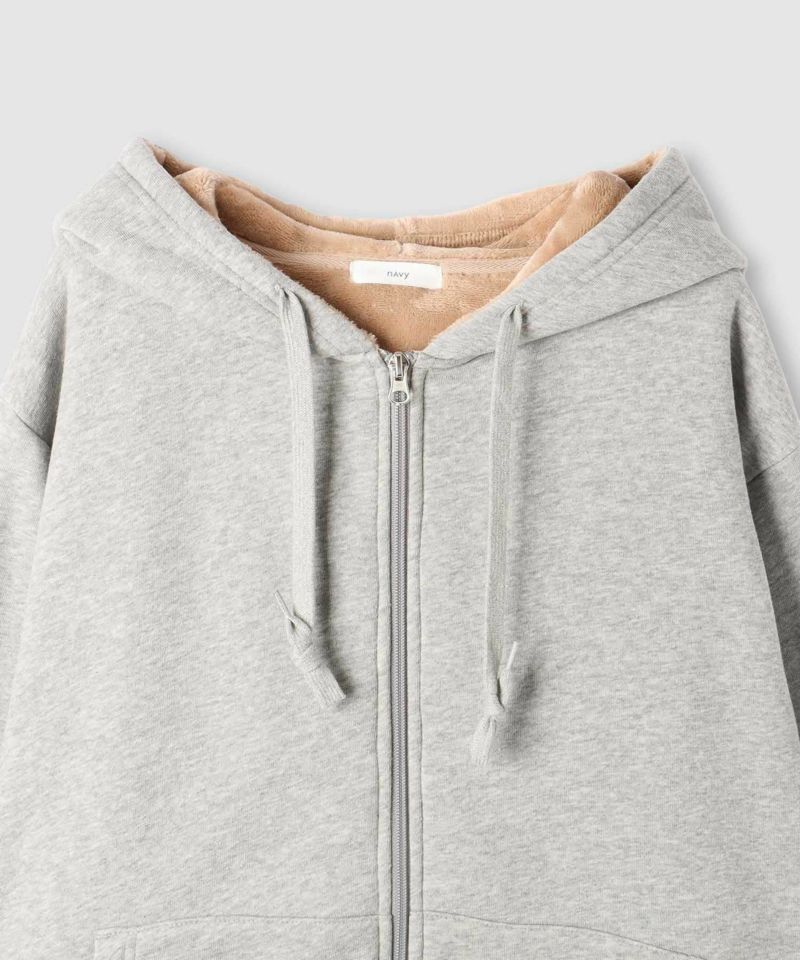 [値下げ]nAvy  裏シャギージップパーカー レディース商品画像-19