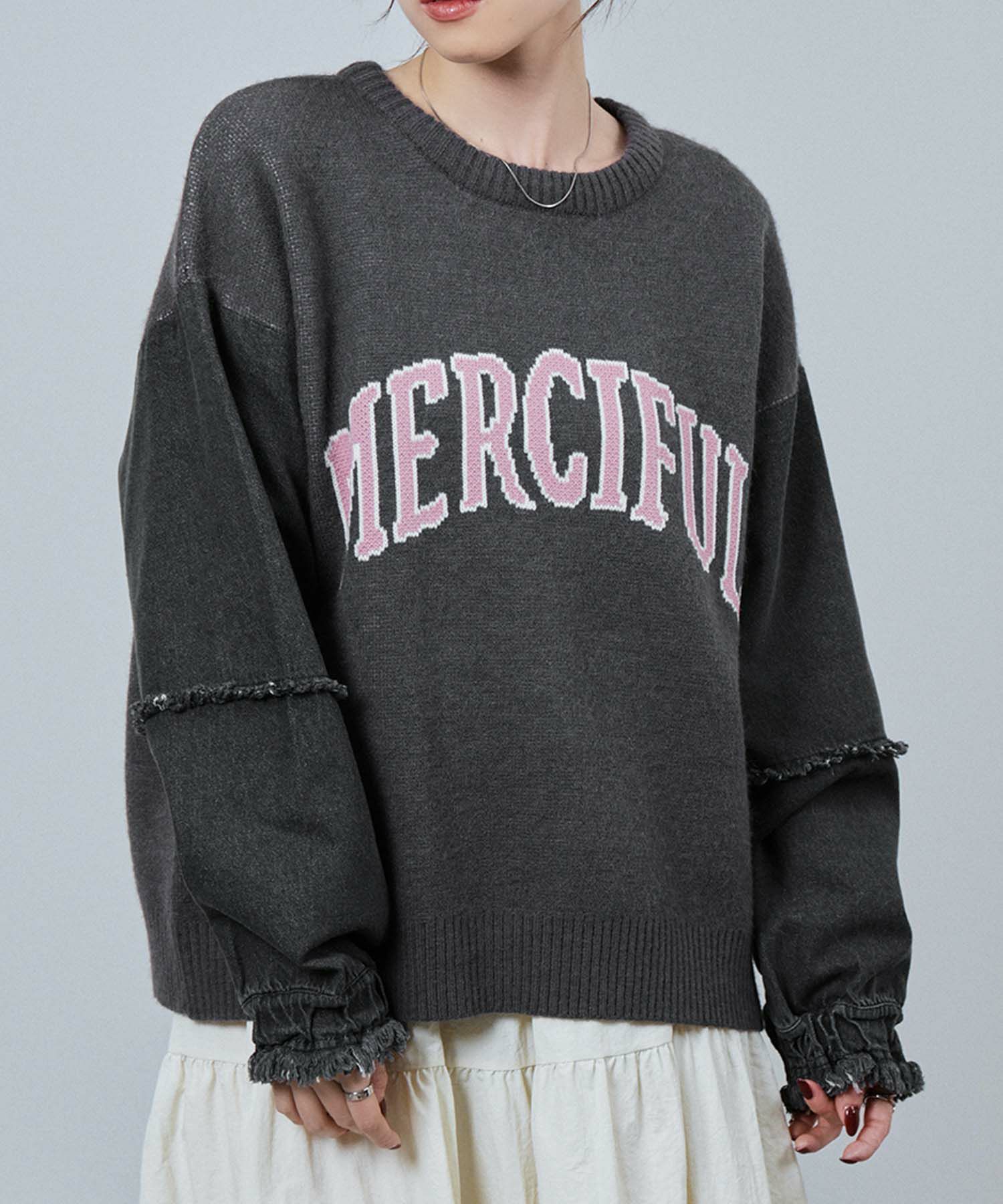 nAvy  ニット×デニムプルオーバー レディース商品画像-9