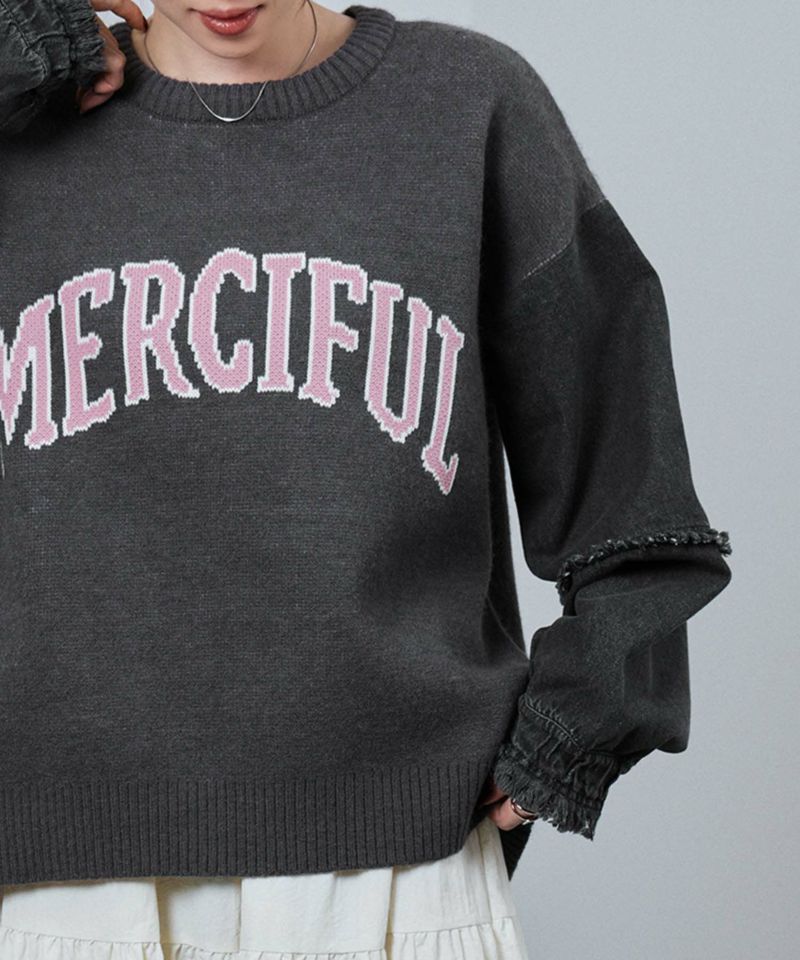 nAvy  ニット×デニムプルオーバー レディース商品画像-10