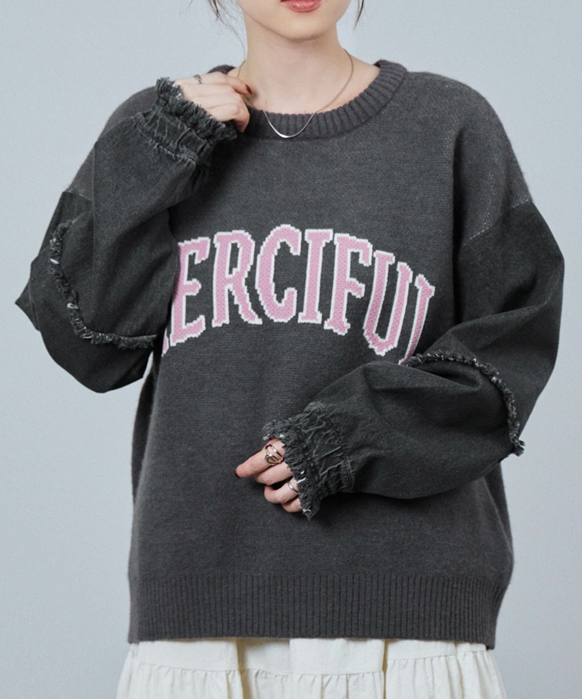 nAvy ニット×デニムプルオーバー レディース