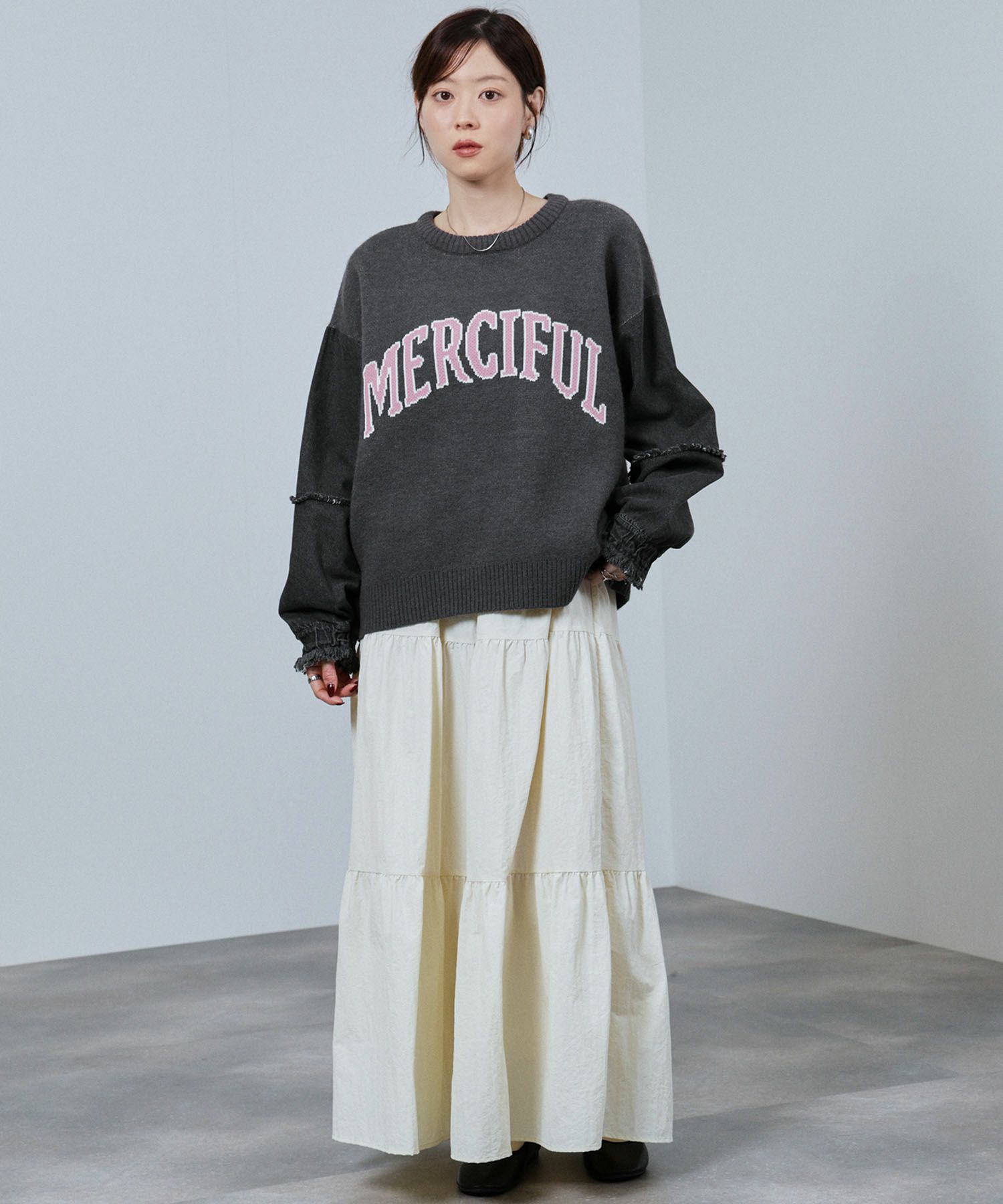 nAvy  ニット×デニムプルオーバー レディース商品画像-12