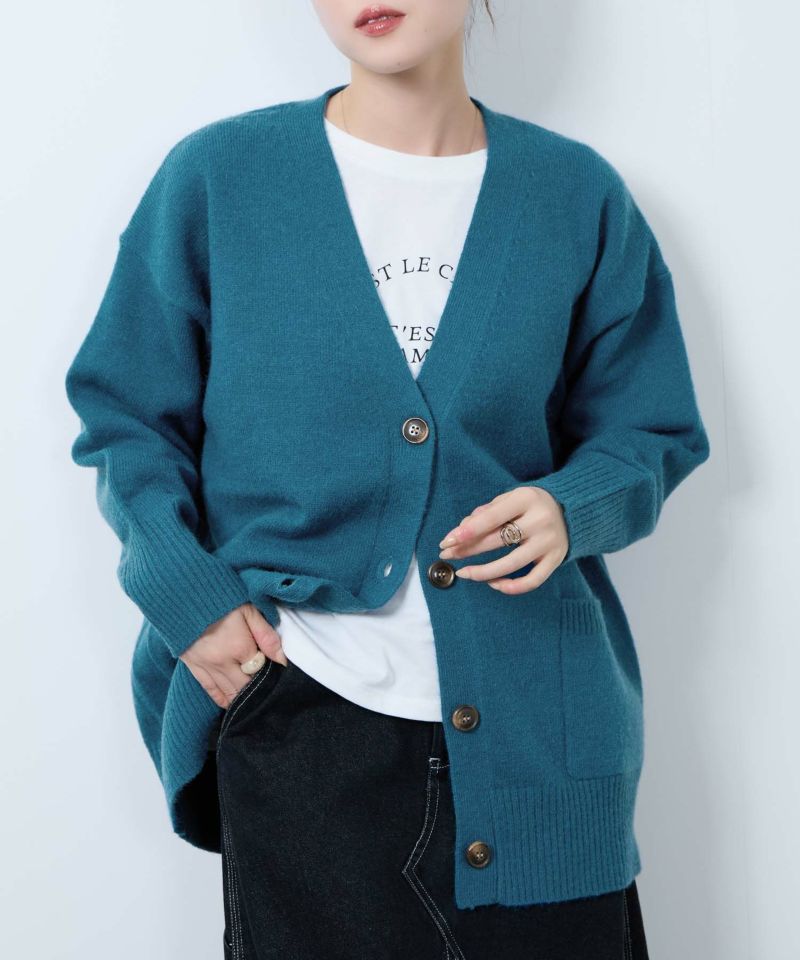 nAvy もちり もちもち 洗えるニット Vネックカーディガン レディース商品画像-8