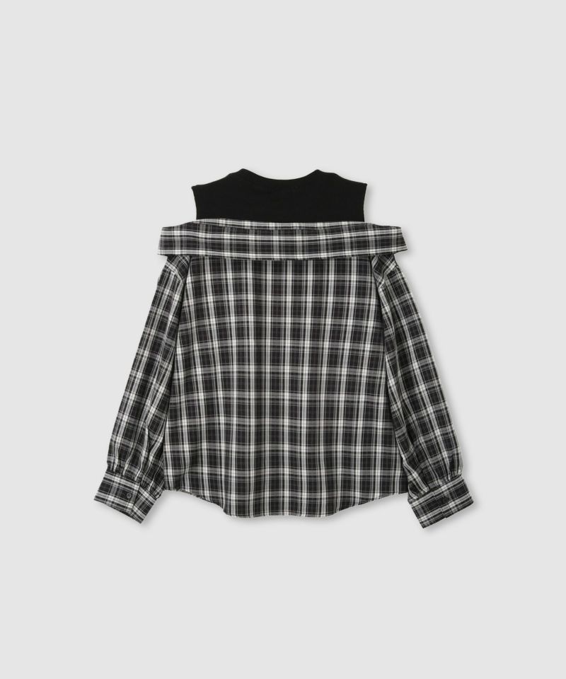 RICH MIX  肩あきフェイクシャツ キッズ商品画像-3