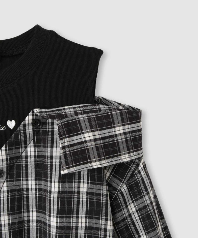 RICH MIX 肩あきフェイクシャツ キッズ商品画像-5