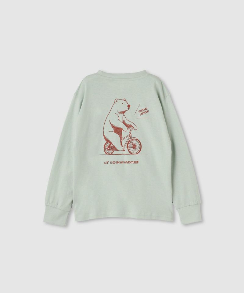 T-GRAPHICS  線描きアニマル長袖Tシャツ キッズ メール便 対応商品商品画像-2