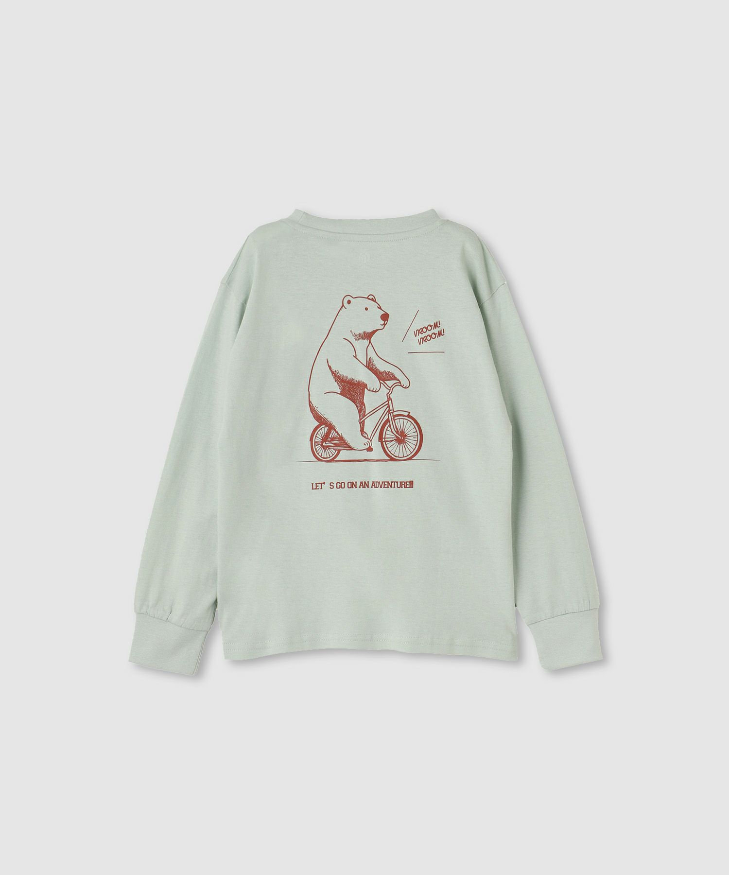 T-GRAPHICS 線描きアニマル長袖Tシャツ キッズ メール便 対応商品