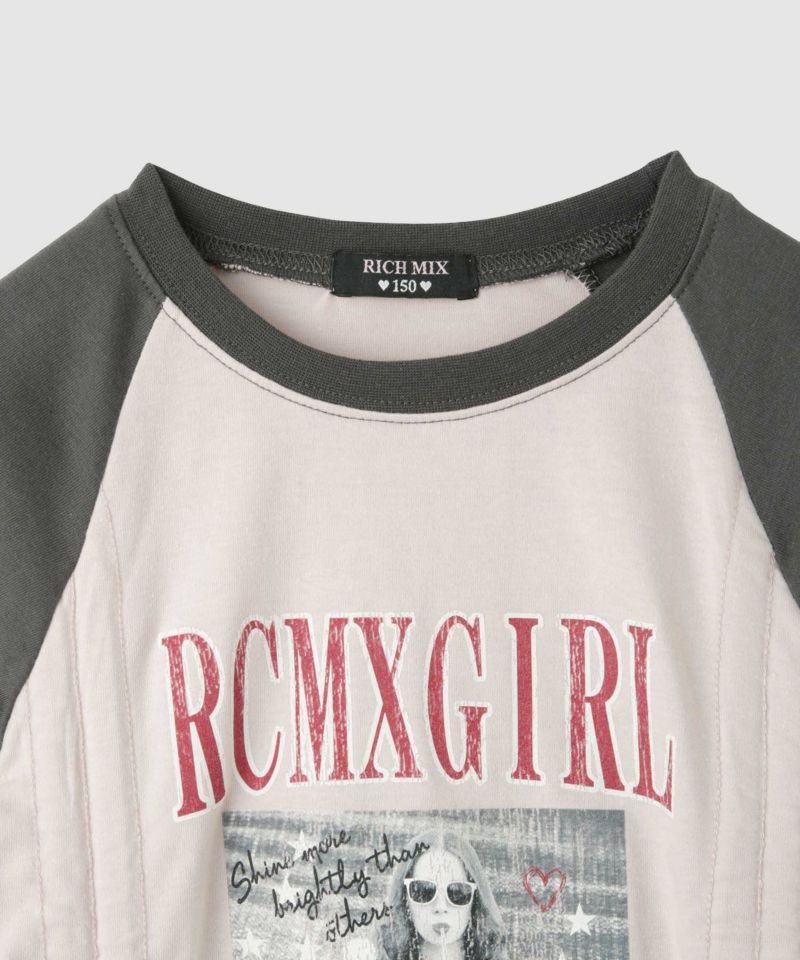 RICH MIX  レースアップ長袖Tシャツ キッズ メール便 対応商品商品画像-4