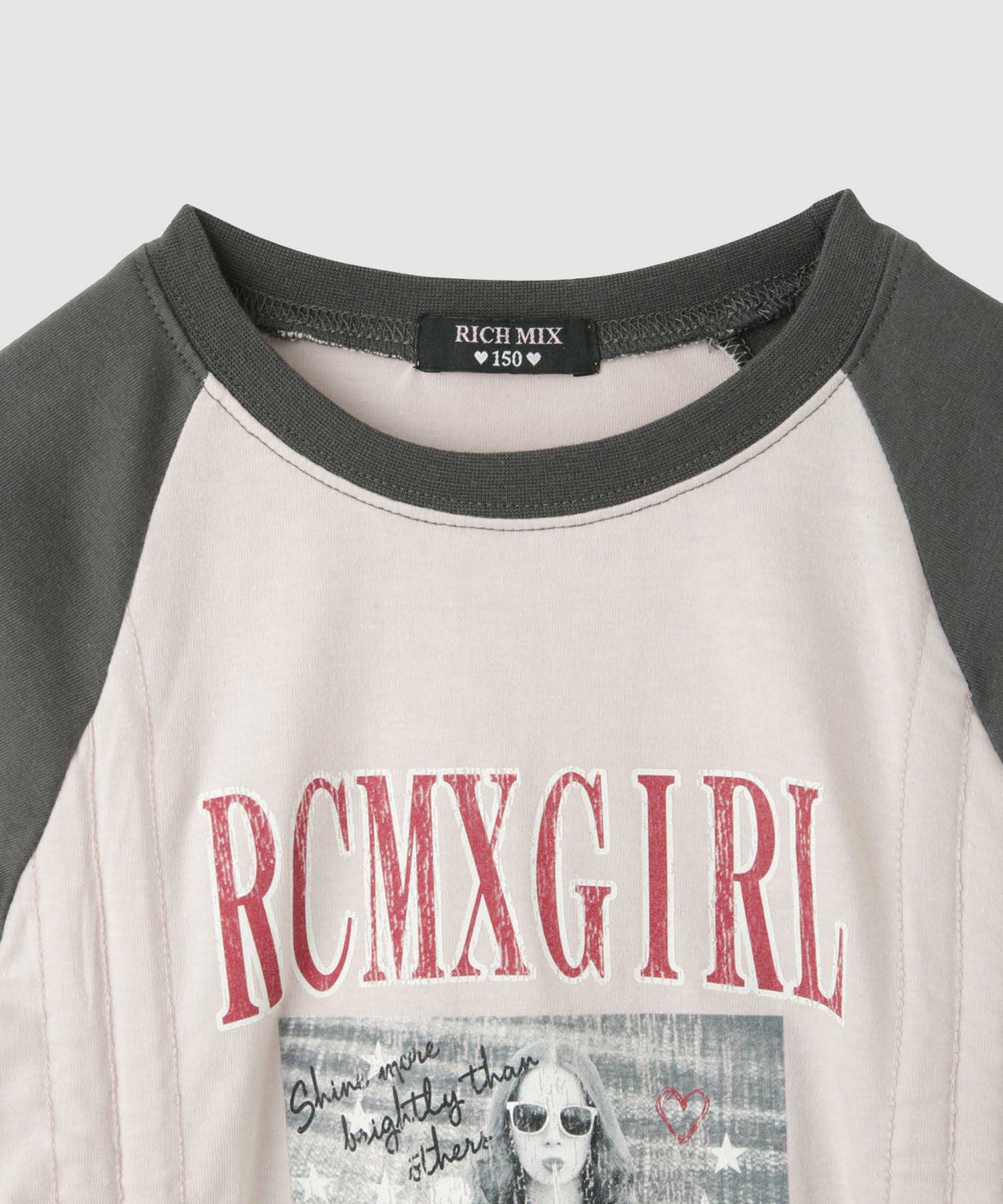 [期間限定価格]RICH MIX レースアップ長袖Tシャツ キッズ メール便 対応商品