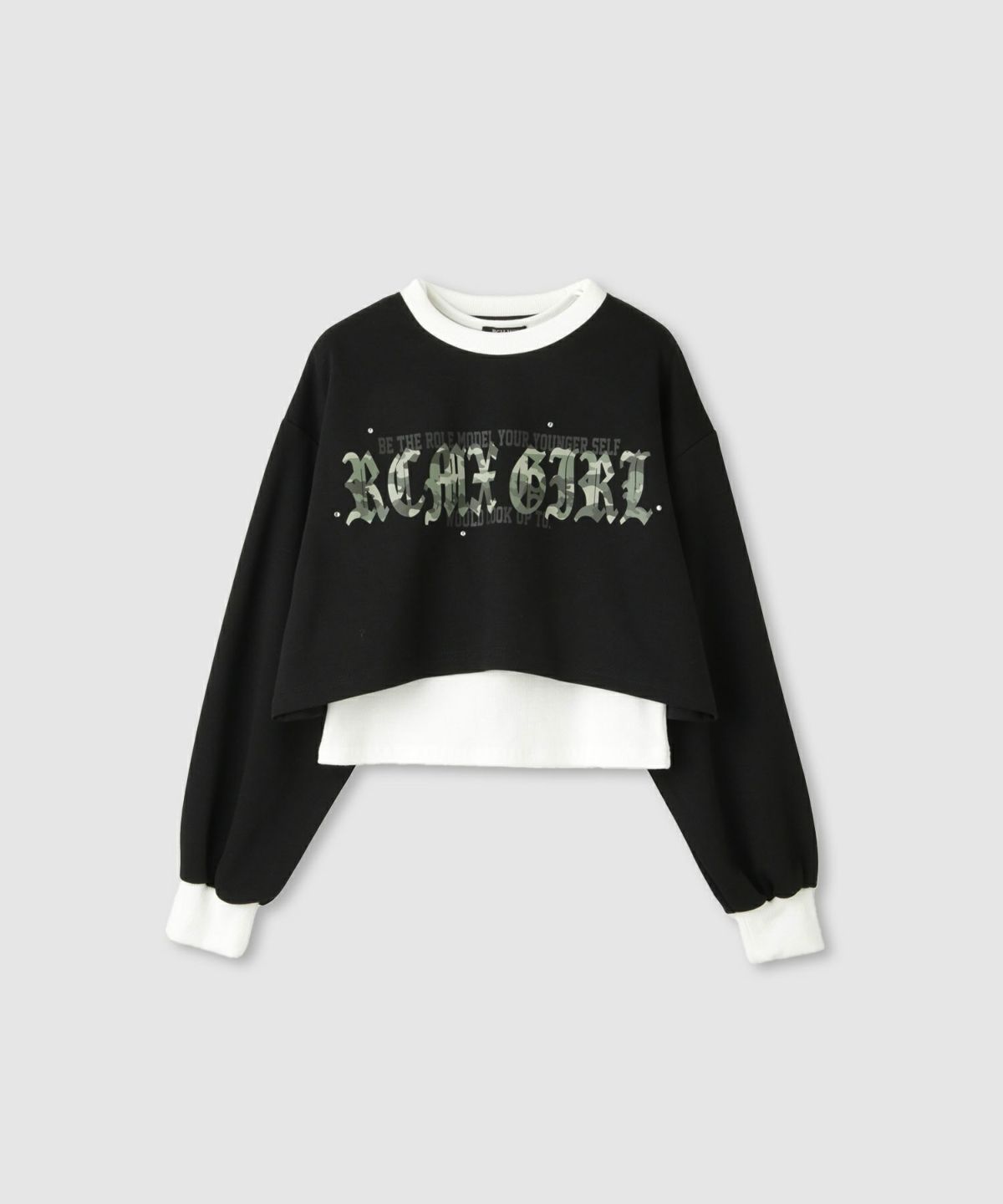 [期間限定価格]RICH MIX ポンチ素材短丈アンサンブル キッズ