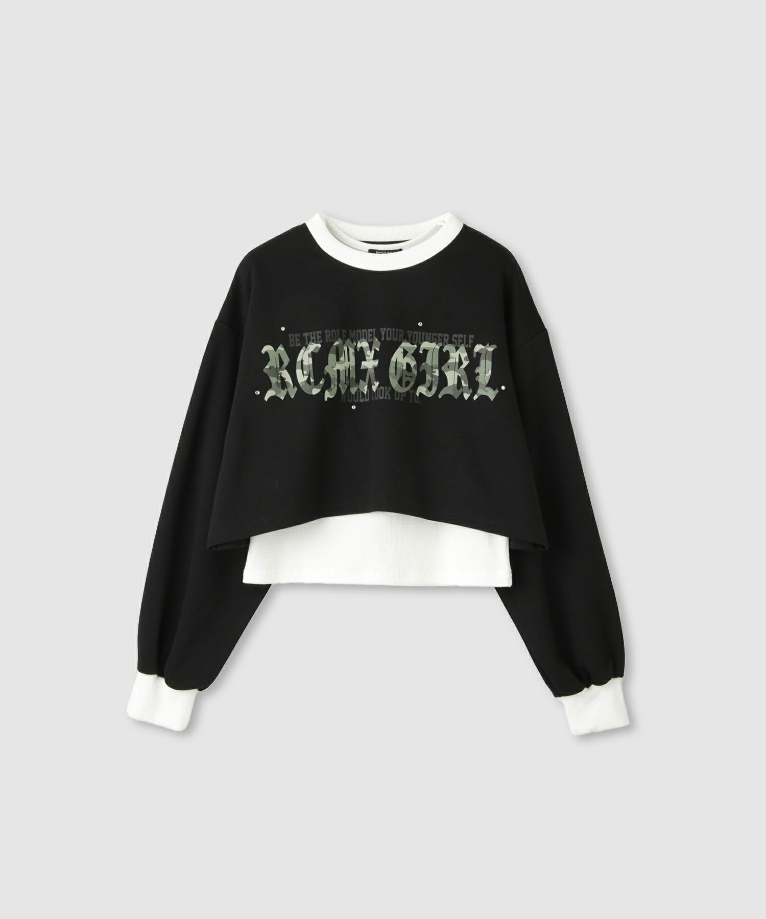 RICH MIX  ポンチ素材短丈アンサンブル キッズ商品サムネイル-2