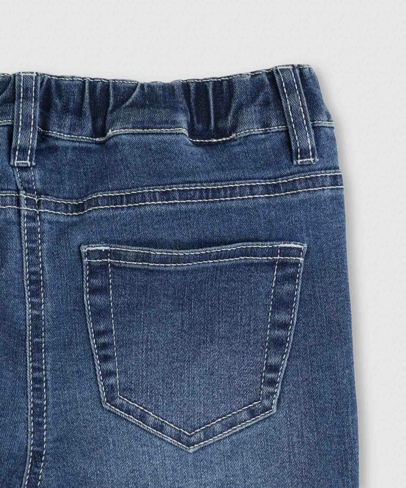 NAVY  のびるモン ストレッチデニムスキニーウエストギャザーパンツ キッズ商品画像-7