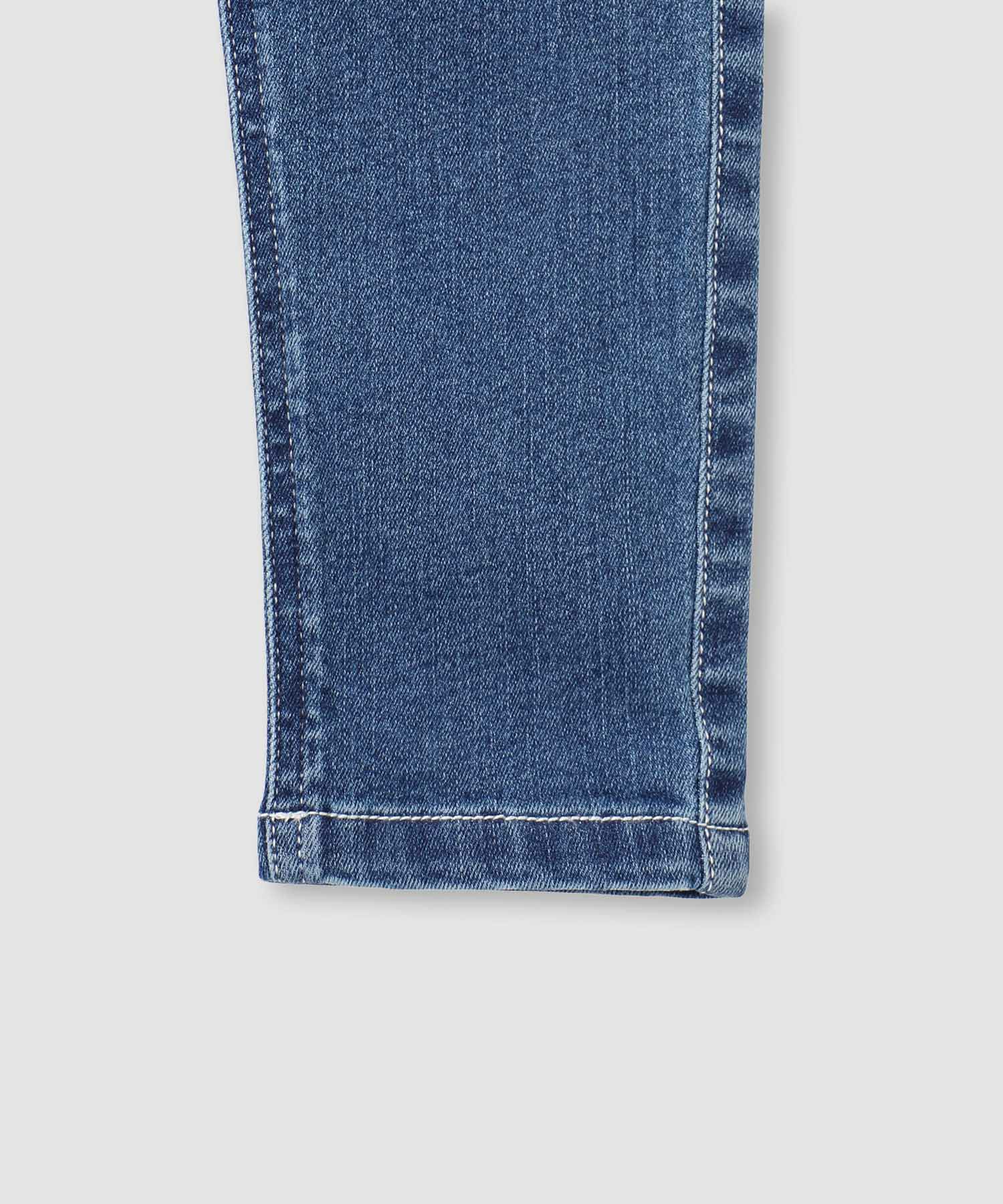 NAVY  のびるモン ストレッチデニムスキニーウエストギャザーパンツ キッズ商品画像-8