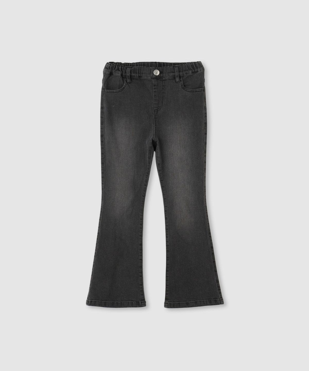 NAVY のびるモン ストレッチデニムフレアウエストギャザーパンツ キッズ