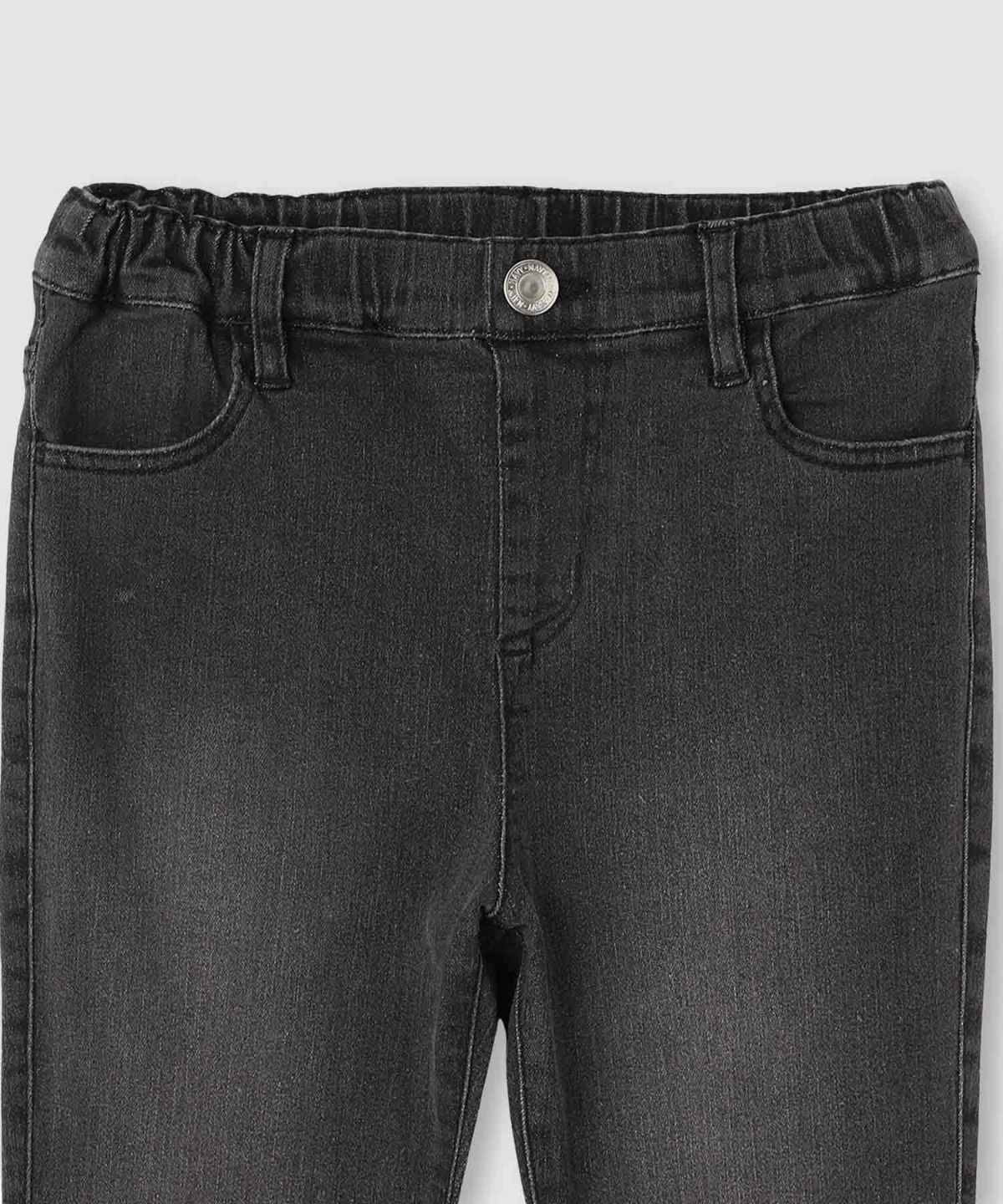 NAVY のびるモン ストレッチデニムフレアウエストギャザーパンツ キッズ