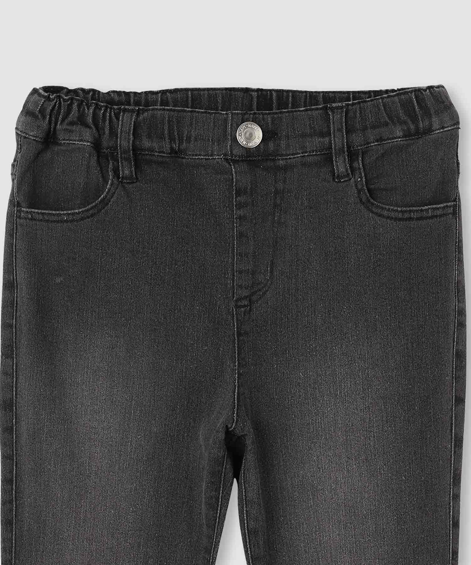 NAVY のびるモン ストレッチデニムフレアウエストギャザーパンツ キッズ