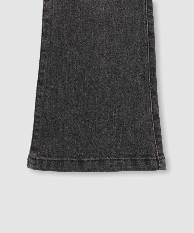 NAVY  のびるモン ストレッチデニムフレアウエストギャザーパンツ キッズ商品画像-9