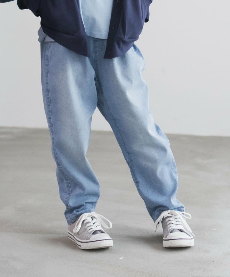 NAVY のびるモン ストレッチデニムペグトップパンツ キッズ商品画像-1