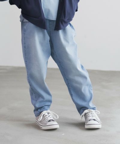 NAVY のびるモン ストレッチデニムペグトップパンツ キッズ