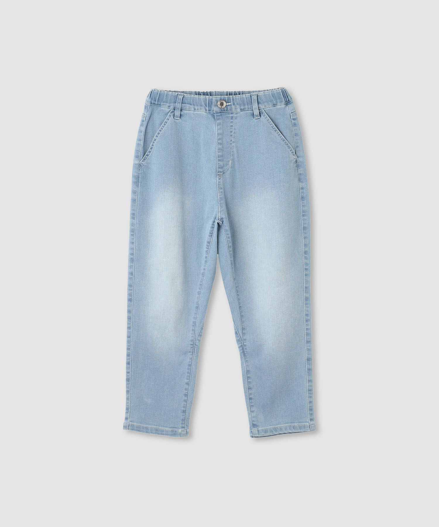 NAVY  のびるモン ストレッチデニムペグトップパンツ キッズ商品画像-2