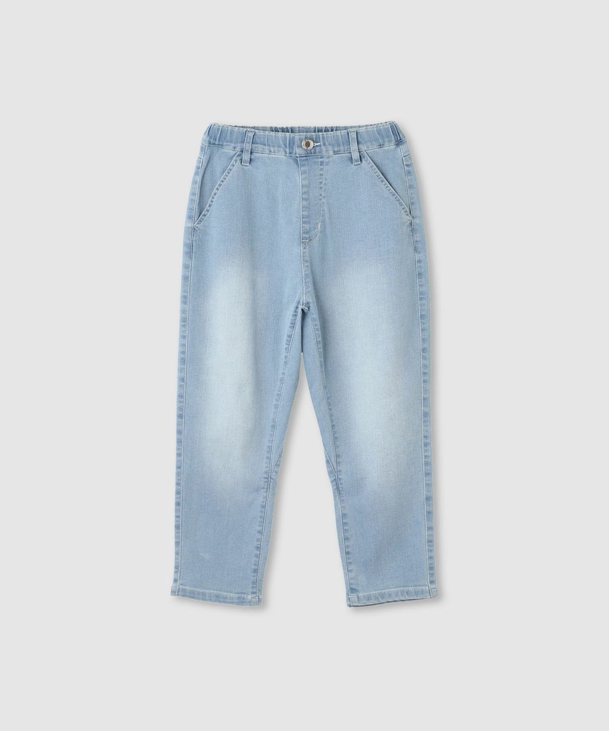 NAVY のびるモン ストレッチデニムペグトップパンツ キッズ