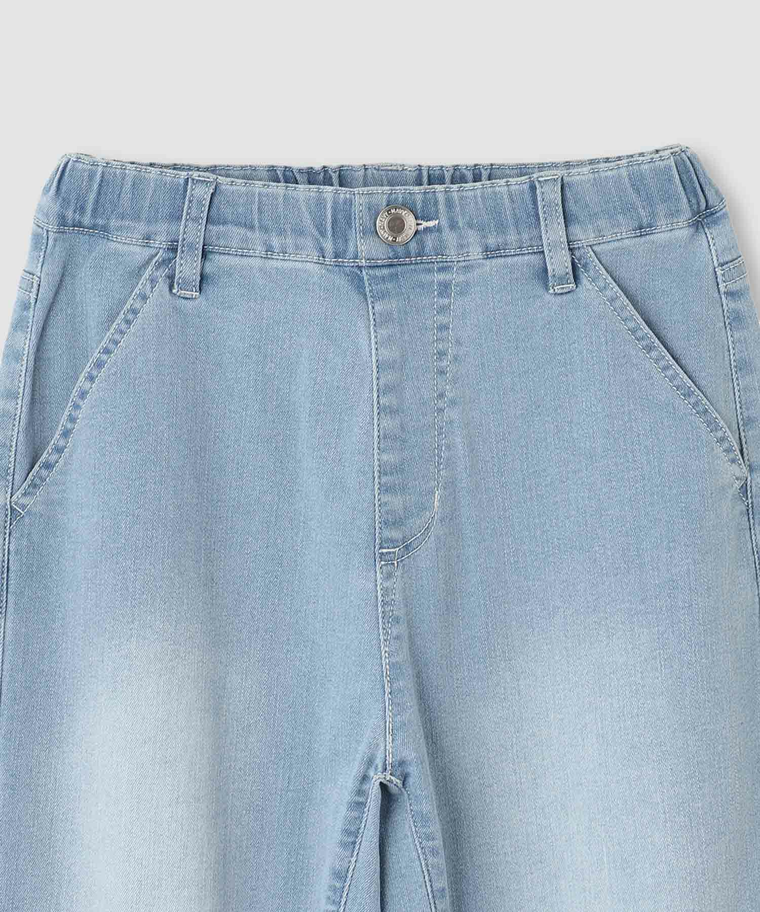 NAVY のびるモン ストレッチデニムペグトップパンツ キッズ