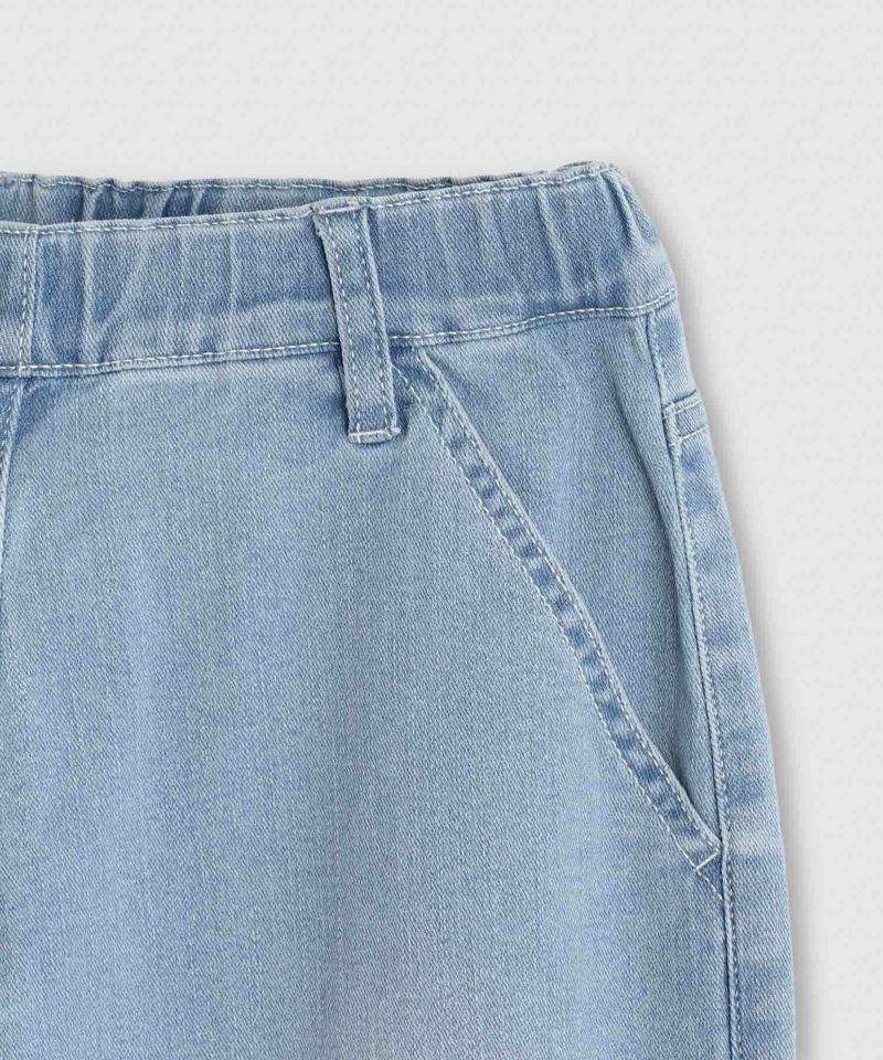 NAVY  のびるモン ストレッチデニムペグトップパンツ キッズ商品画像-7