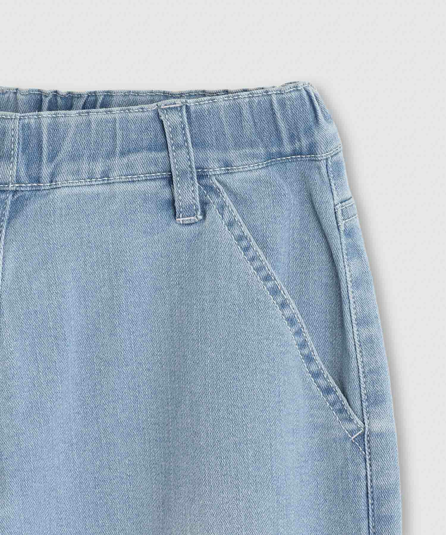 NAVY  のびるモン ストレッチデニムペグトップパンツ キッズ商品画像-7