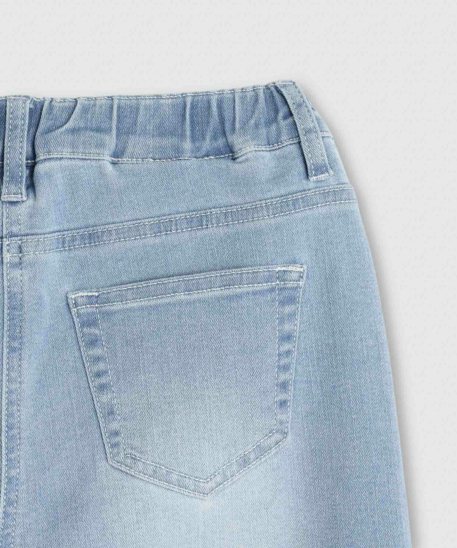 NAVY  のびるモン ストレッチデニムペグトップパンツ キッズ商品サムネイル-8