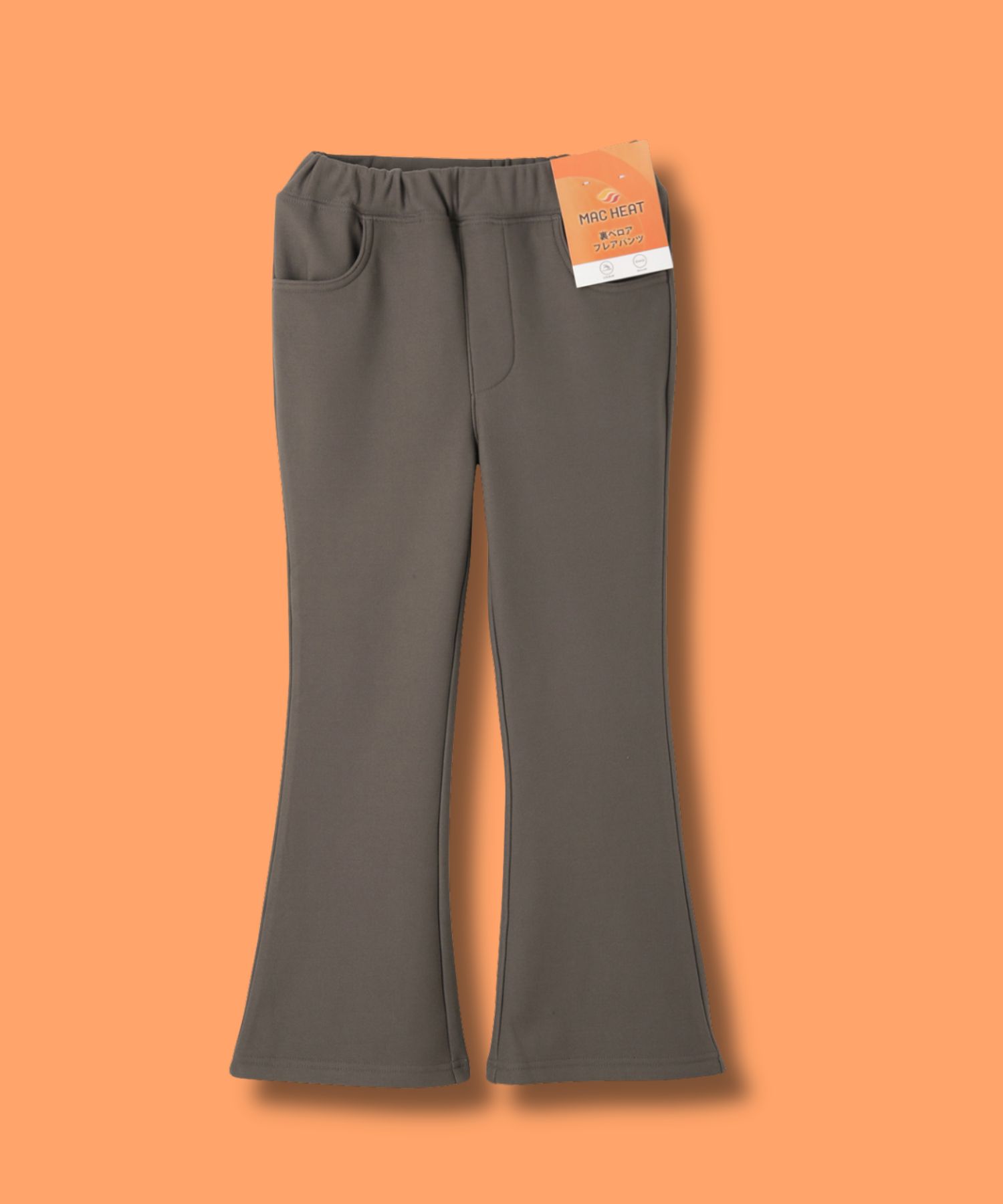 NAVY MAC HEAT 裏ベロアフレアパンツ キッズ