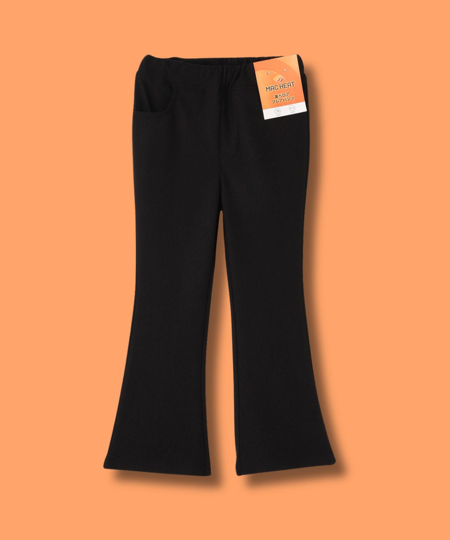 [値下げ]NAVY  MAC HEAT 裏ベロアフレアパンツ キッズ商品画像-2