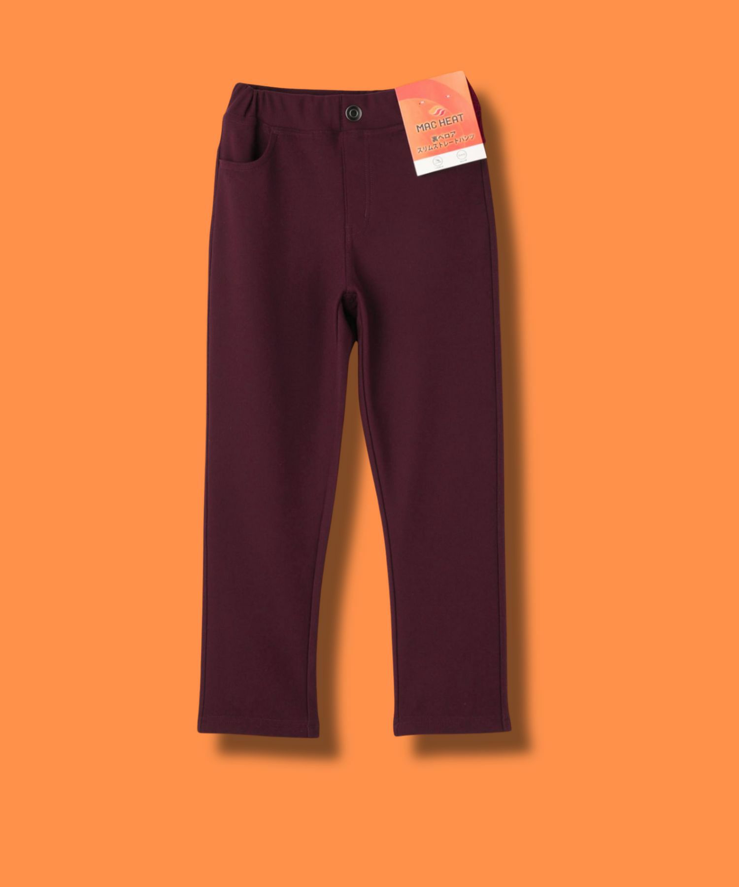 NAVY  MAC HEAT 裏ベロアスキニーパンツ キッズ商品画像-2