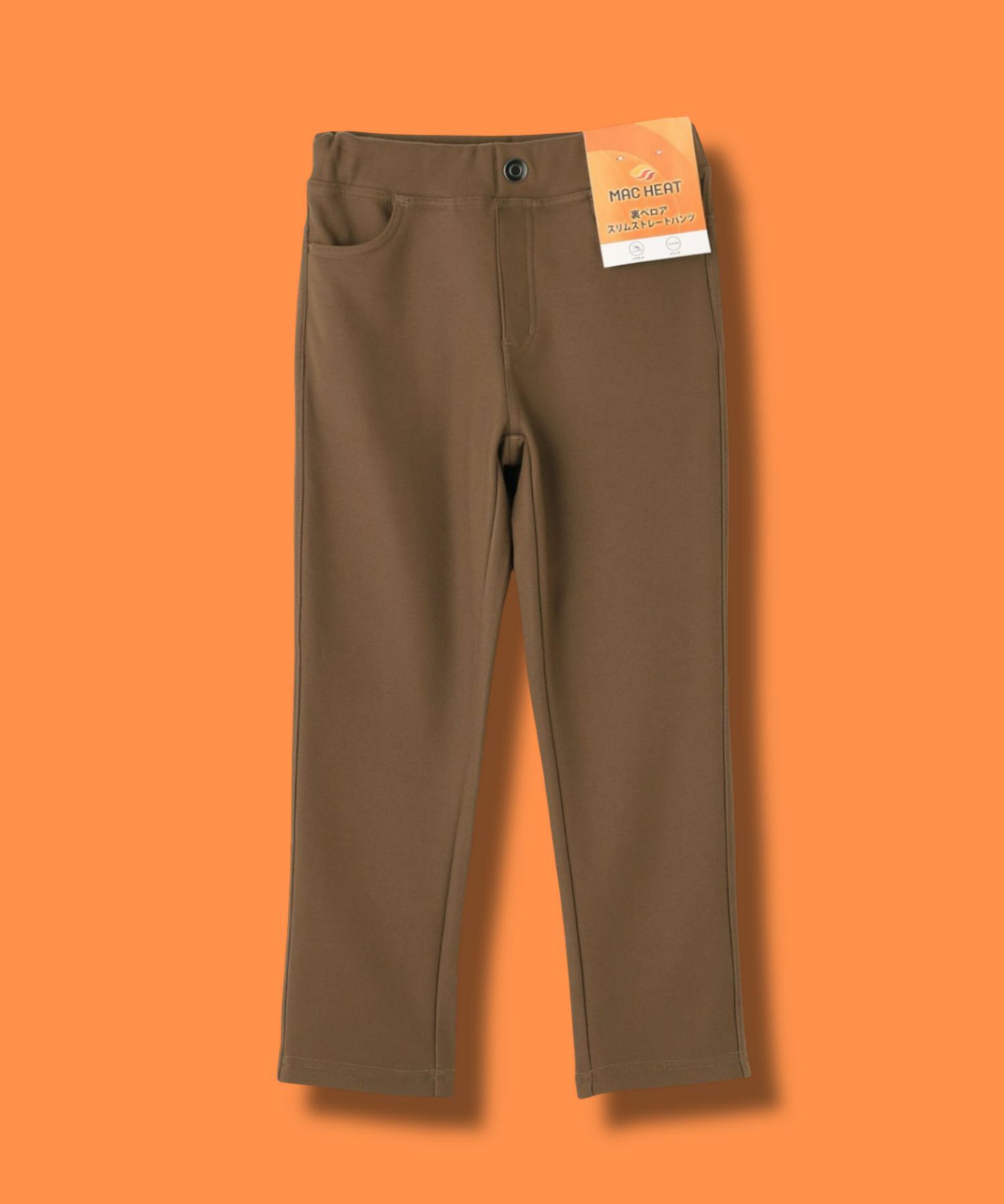 NAVY  MAC HEAT 裏ベロアスキニーパンツ キッズ商品画像-3