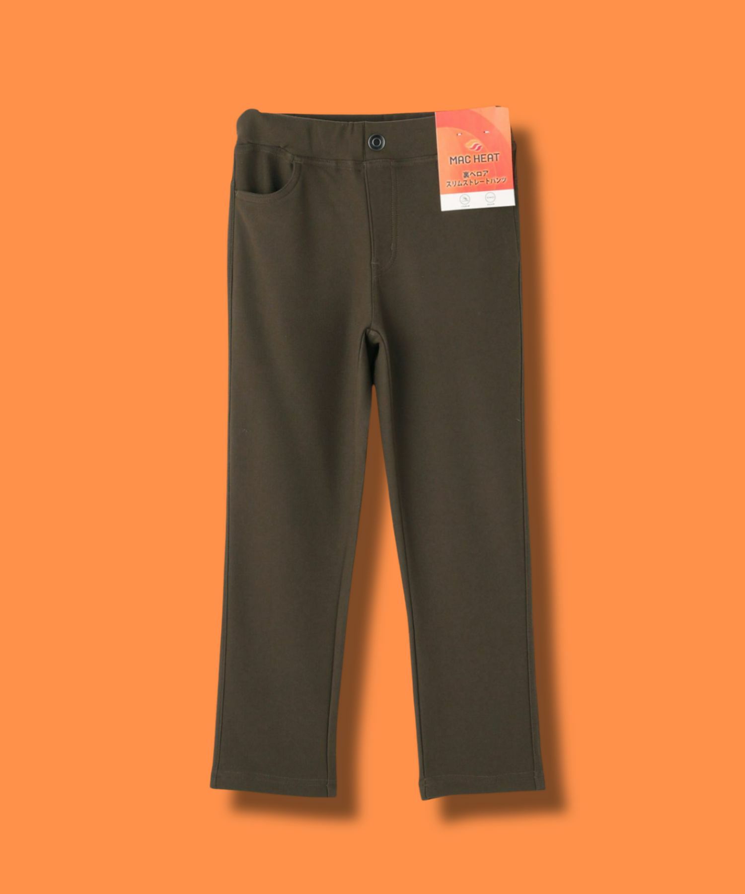 NAVY  MAC HEAT 裏ベロアスキニーパンツ キッズ商品画像-4