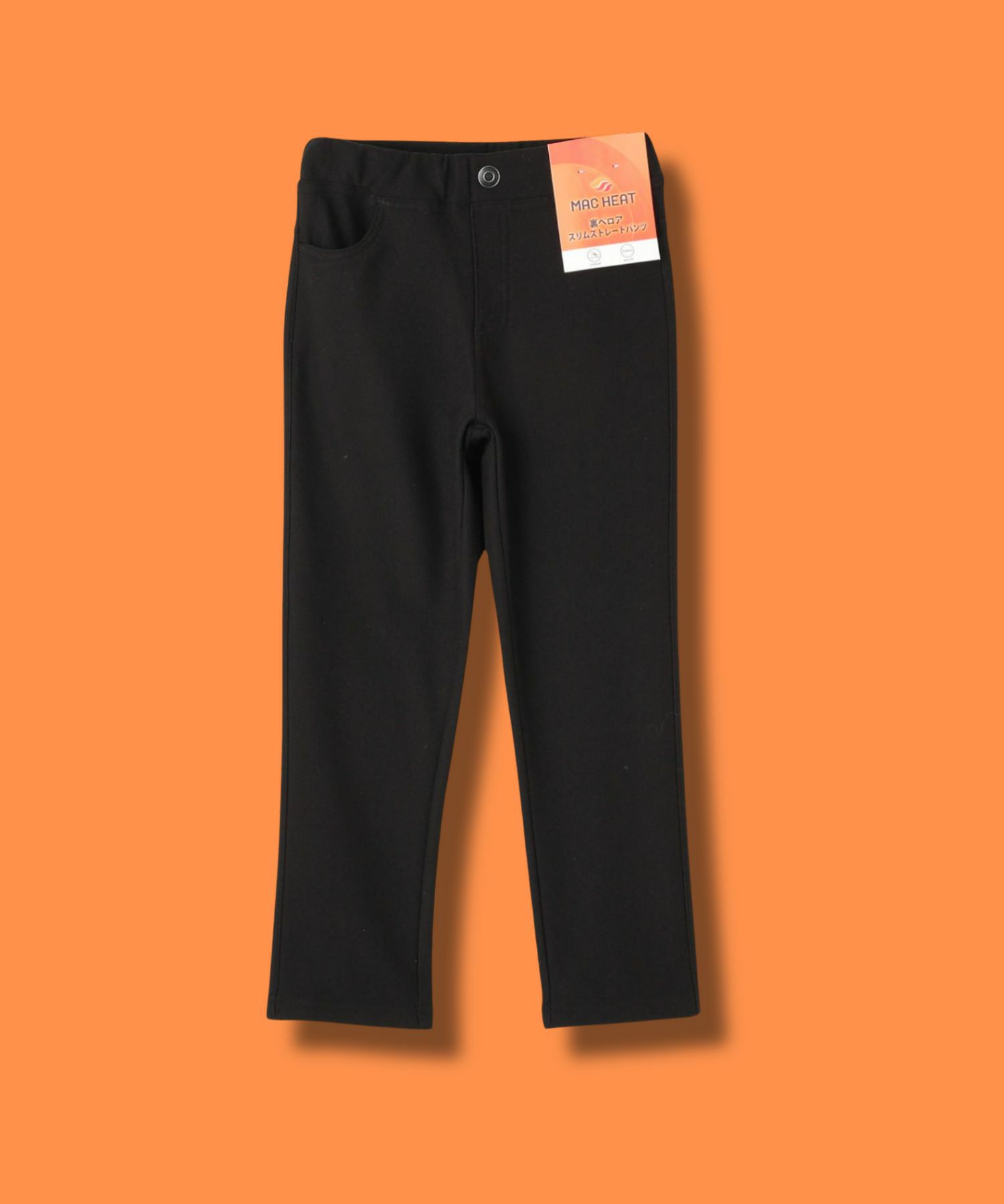 NAVY  MAC HEAT 裏ベロアスキニーパンツ キッズ商品画像-5