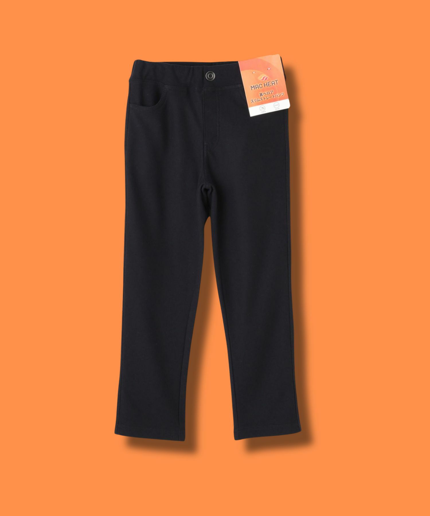 NAVY  MAC HEAT 裏ベロアスキニーパンツ キッズ商品画像-6