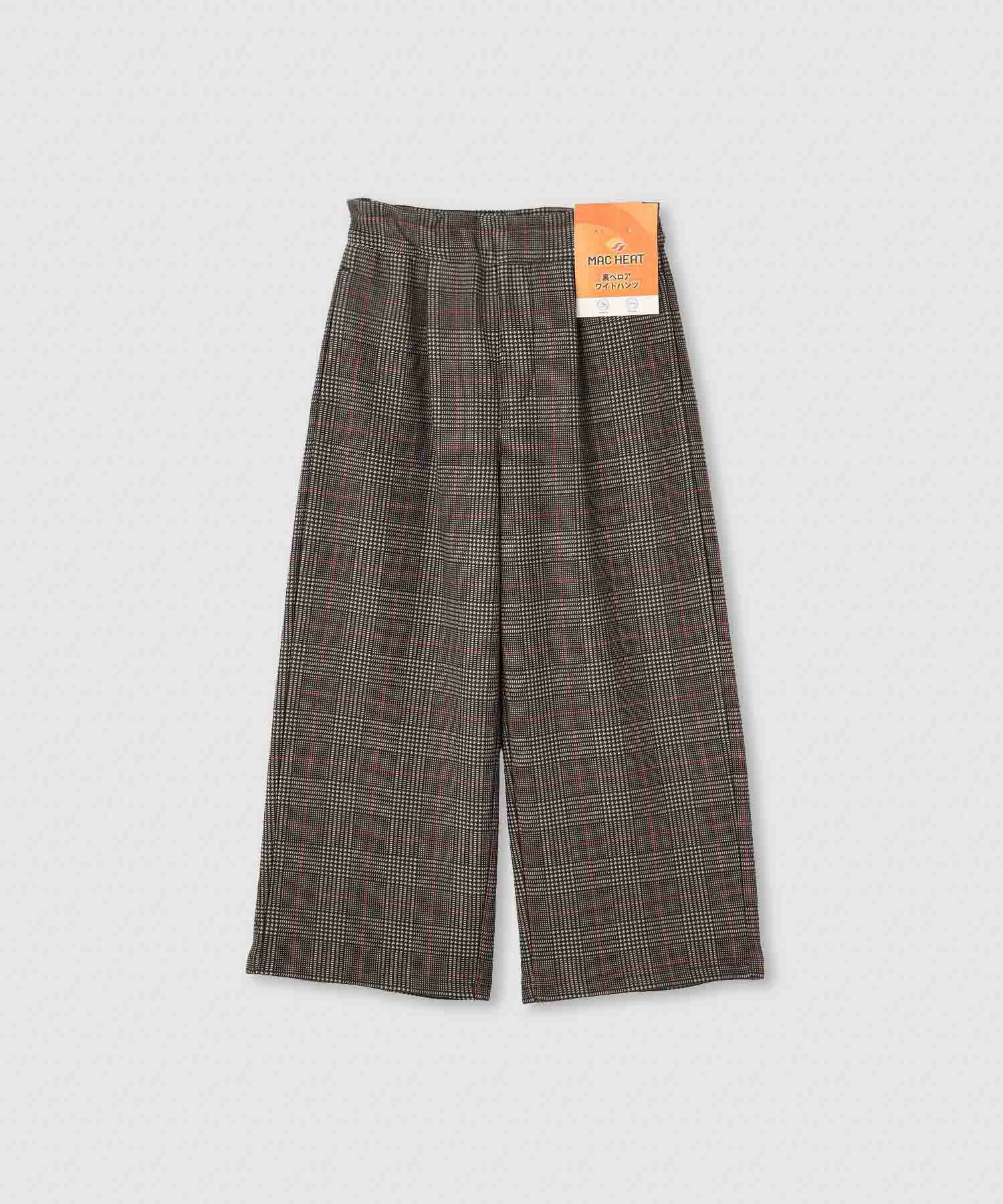 NAVY  MAC HEAT 裏ベロアワイドパンツ キッズ商品画像-1