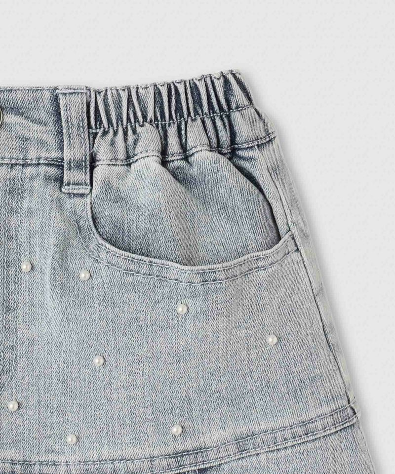 RICH MIX ブロックプリーツスカート キッズ商品画像-5