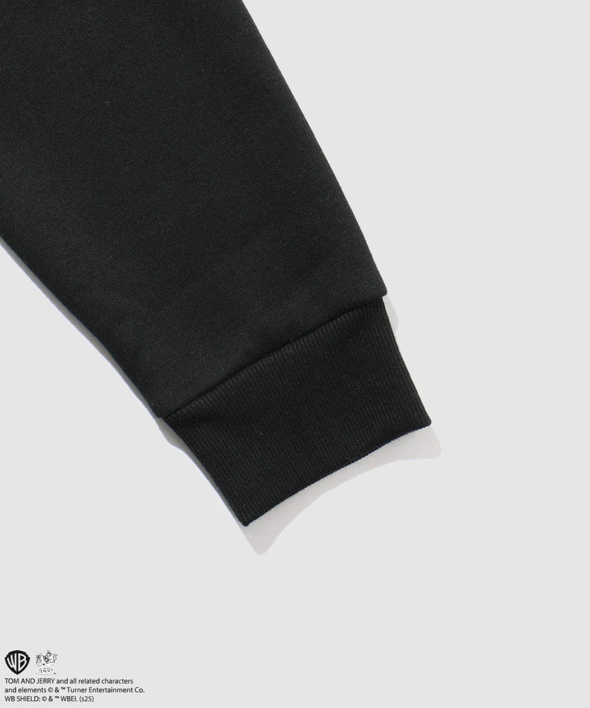 Tom and Jerry ジェリー タフィー 合皮刺繍トレーナー メンズ