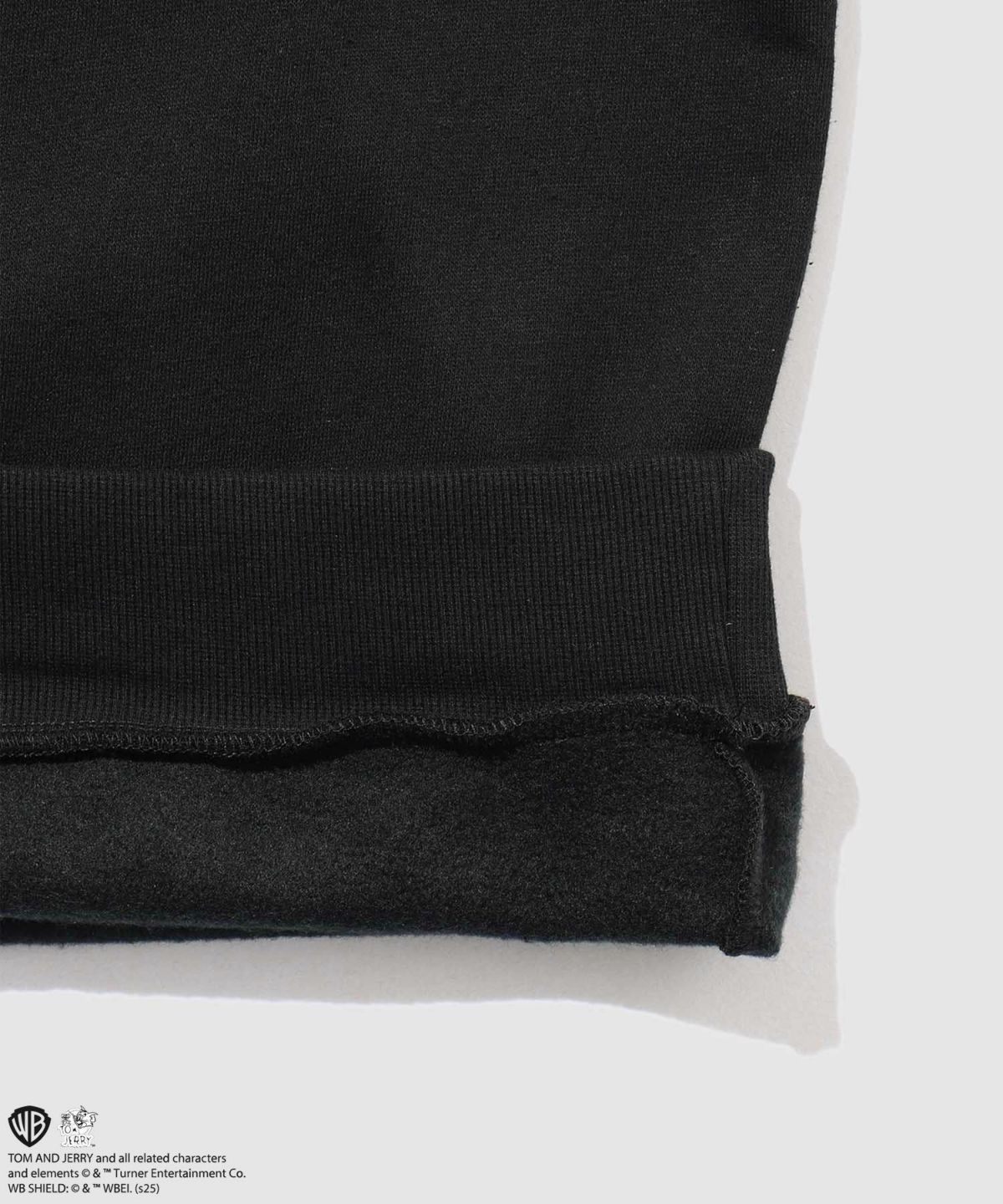 Tom and Jerry ジェリー タフィー 合皮刺繍トレーナー メンズ