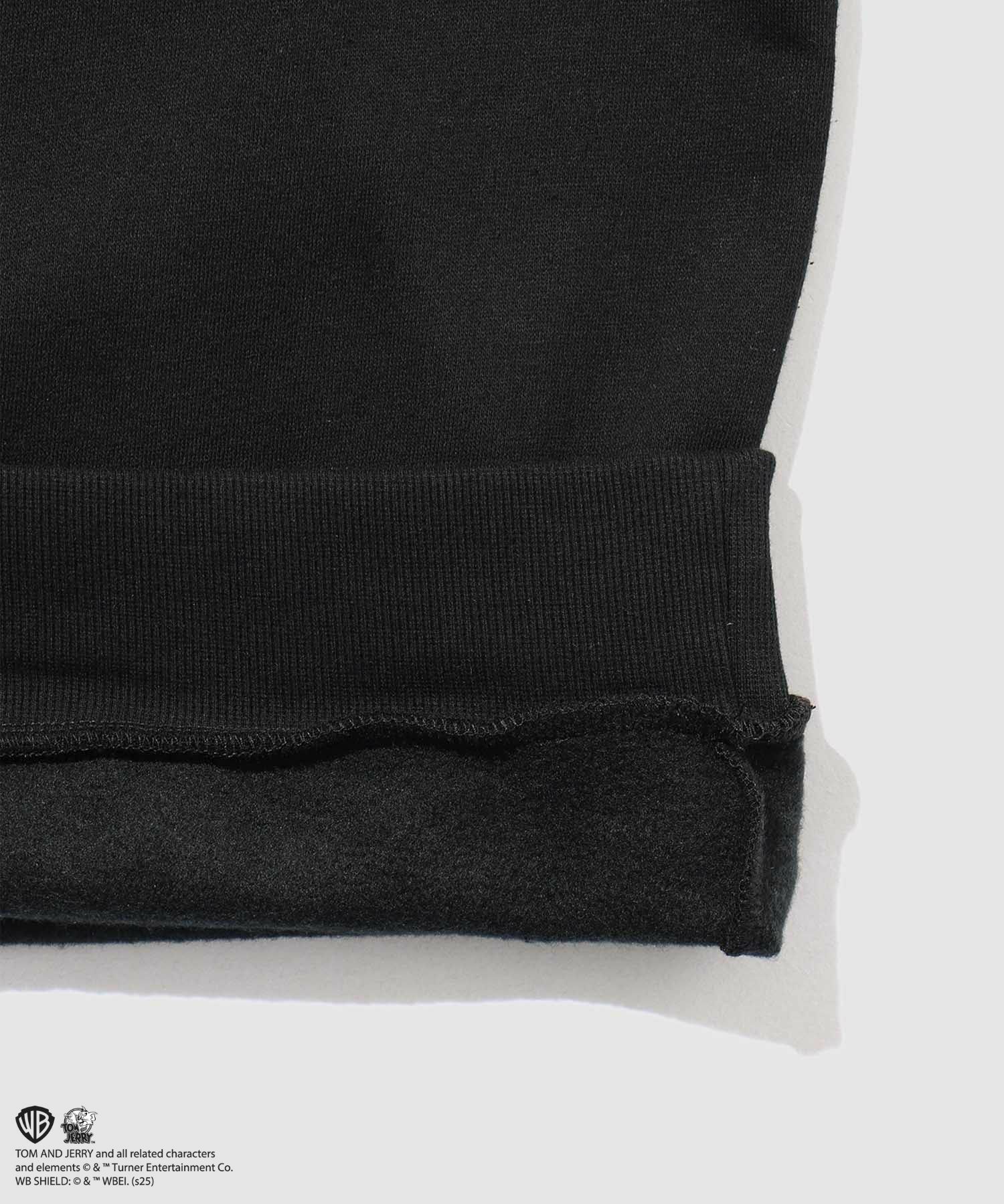 Tom and Jerry ジェリー タフィー 合皮刺繍トレーナー メンズ