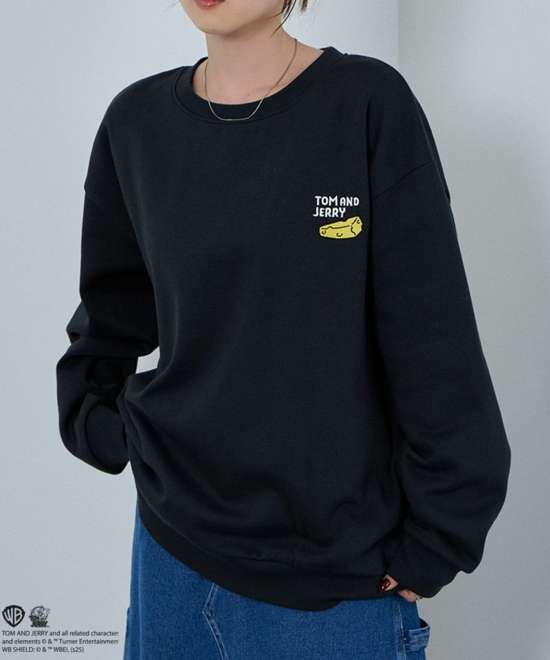 Tom and Jerry ジェリー タフィー サガラ刺繍トレーナー メンズ商品画像-15