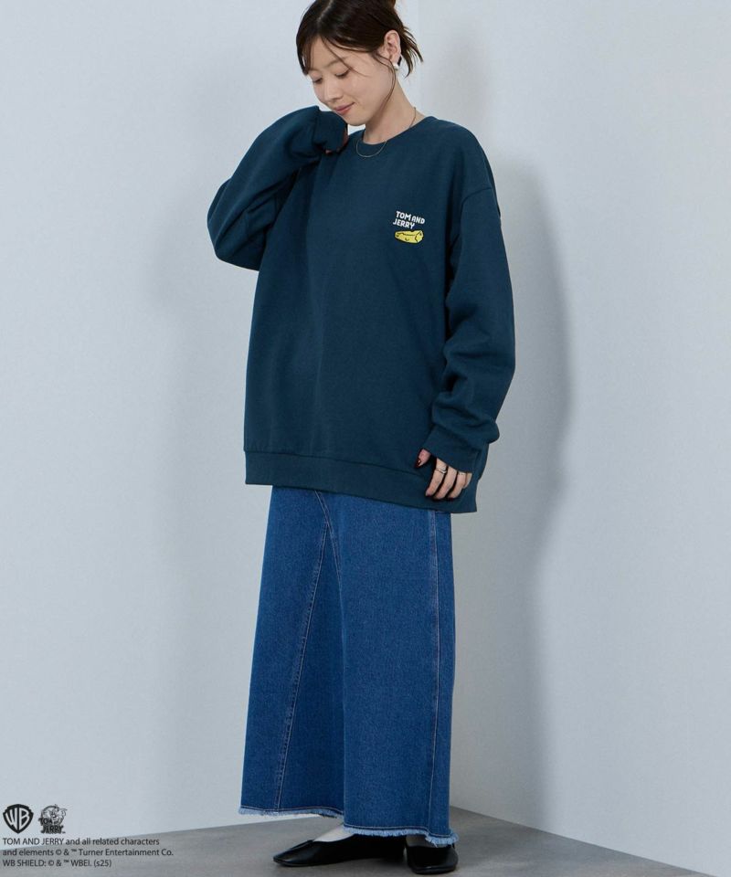 Tom and Jerry ジェリー タフィー サガラ刺繍トレーナー メンズ商品画像-21